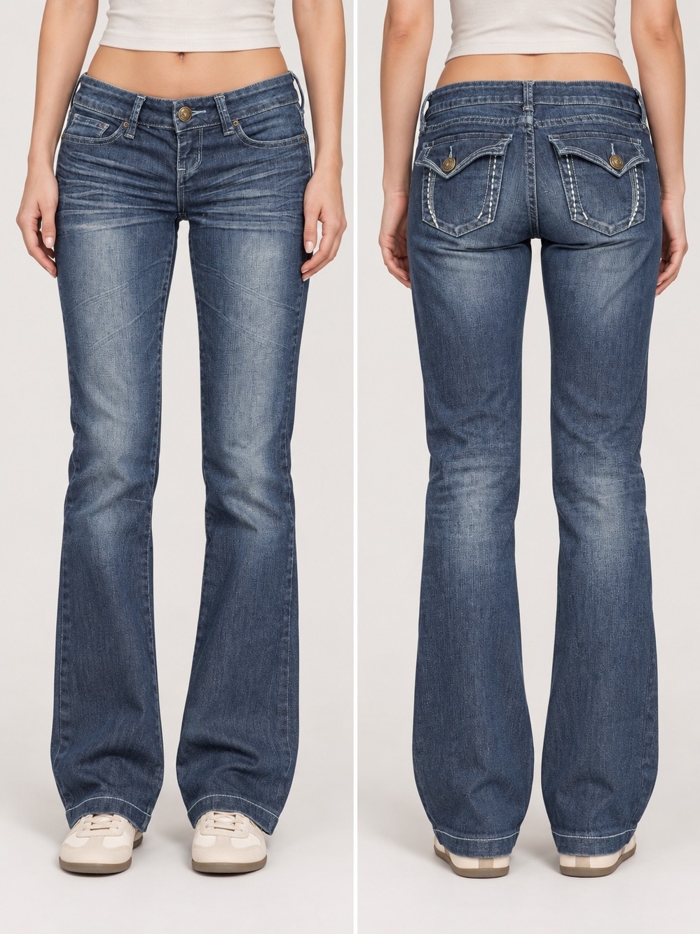 GUESS blue denim jeans in the Fisico fit low rise and straight leg size 24